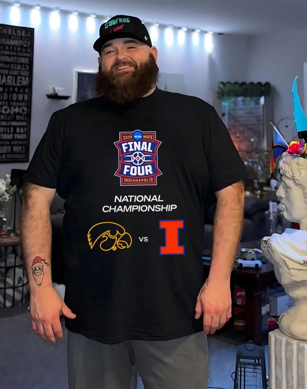 Iowa Hawkeyes vs Illinois Fighting Illini 2026 NCAA March Madness Final Four shirt