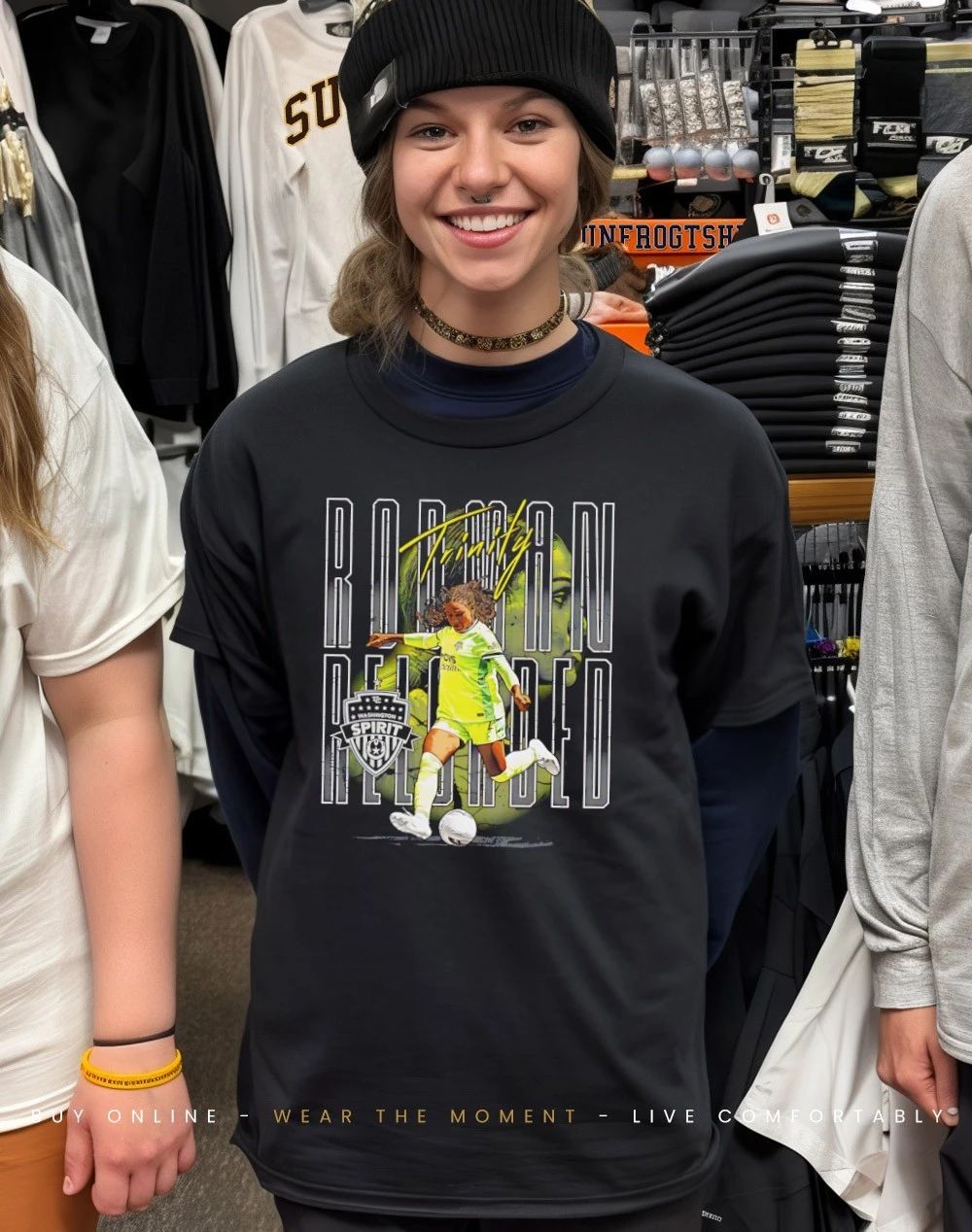 Trinity Rodman Washington Spirit Reloaded graphic shirt
