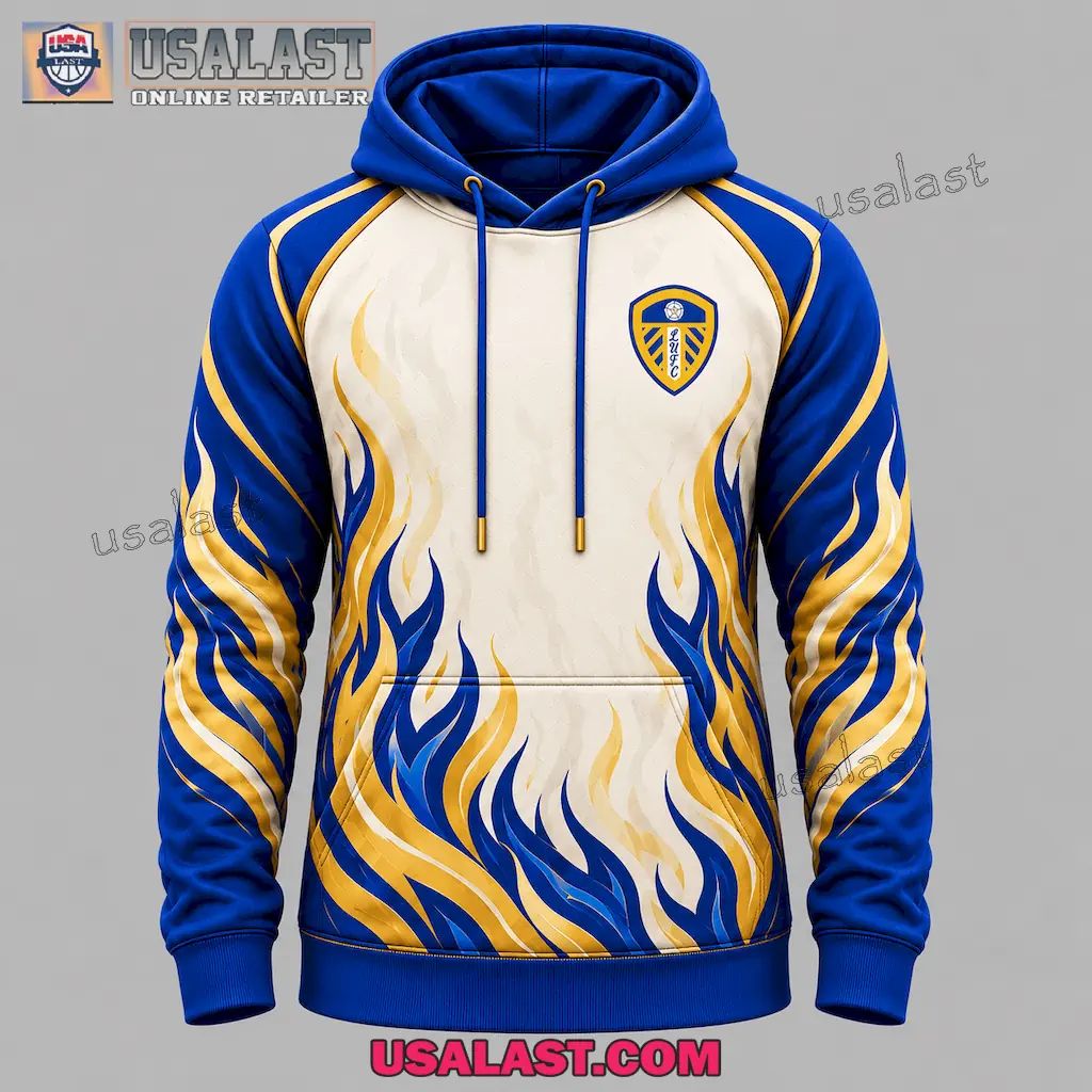 Leeds United Personalized Tracksuit Hoodie And Jogger Pant Set