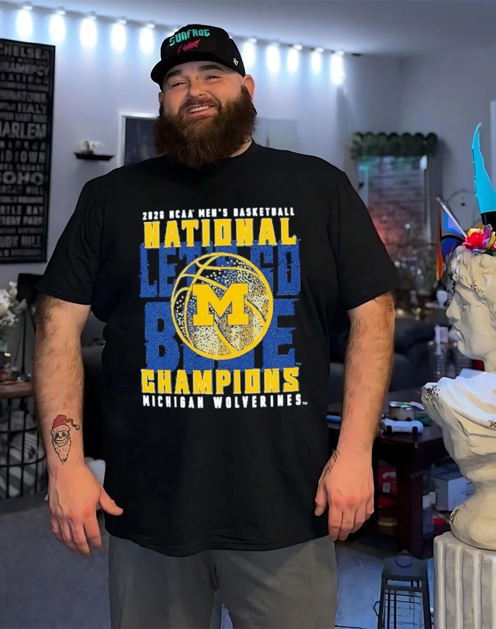 Michigan Wolverines 2026 NCAA Men’s Basketball National Champions Let’s go Blue shirt