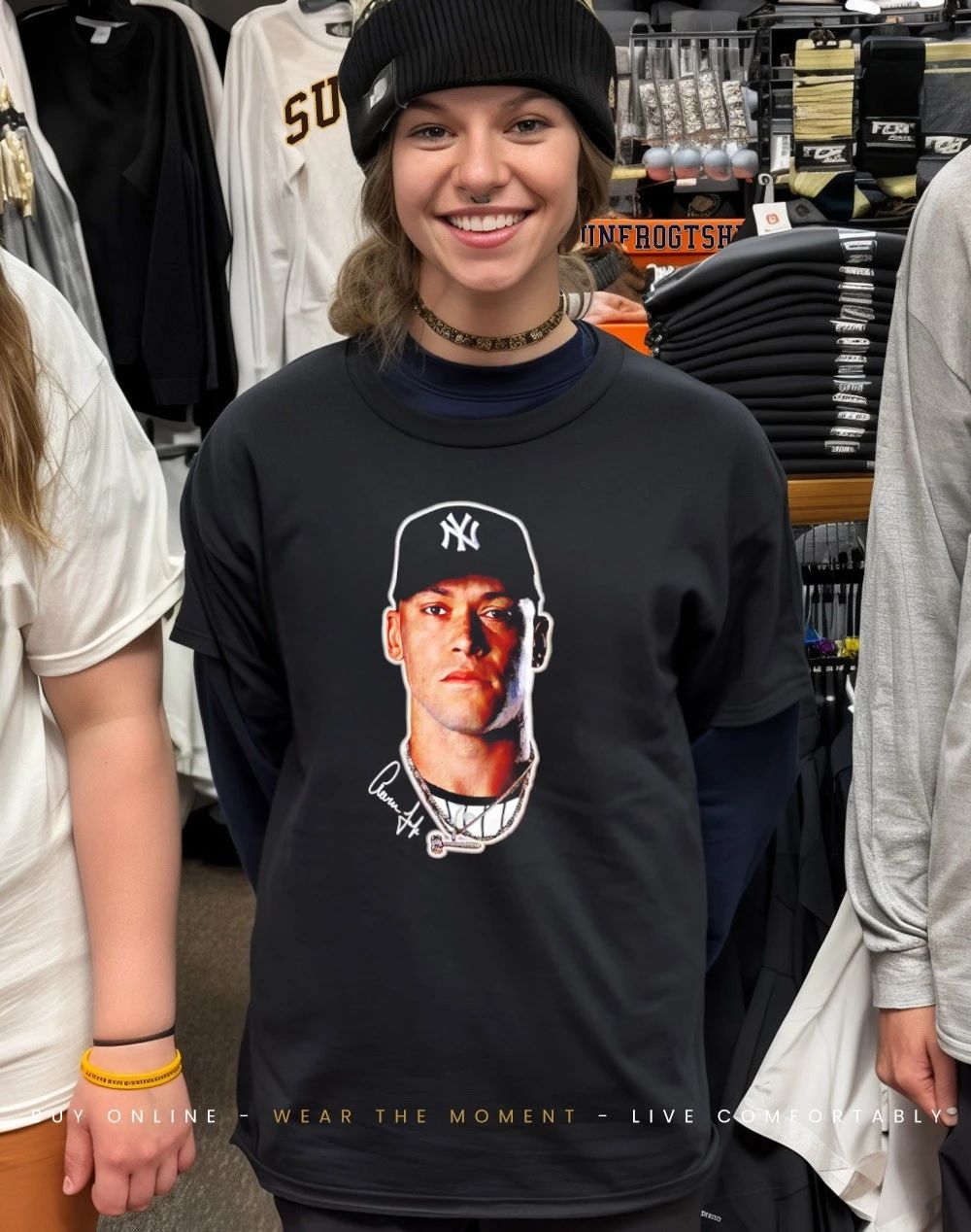 New York Yankees Aaron Judge Outerstuff Headliner signature shirt