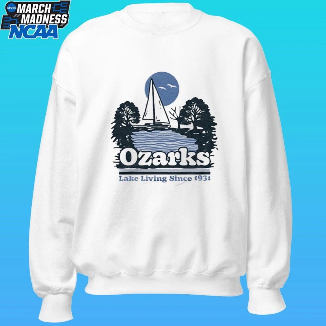 Ozarks Lake Living Since 1931 Blue Vintage Shirt