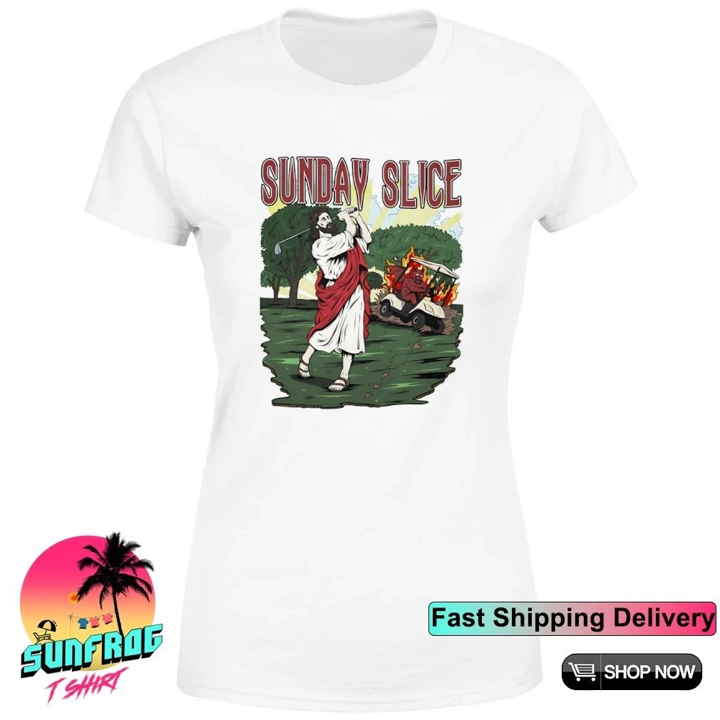Jesus Golfed Sunday Slice graphic shirt