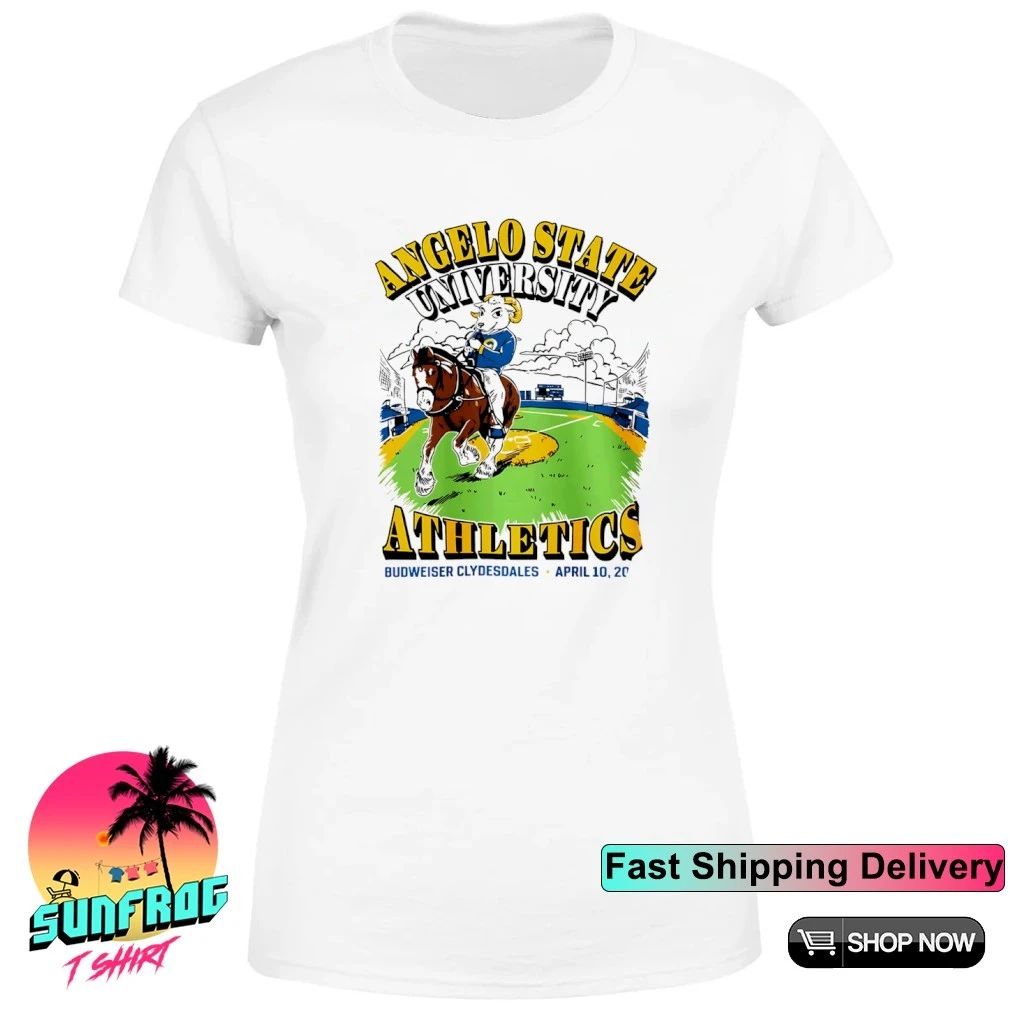 Angelo State University Budweiser Clydesdales April 10 2026 shirt