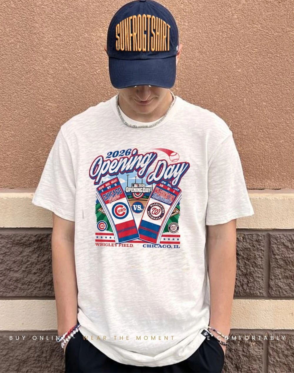 Chicago Cubs vs Washington Nationals Opening Day MLB 2026 Ticket shirt