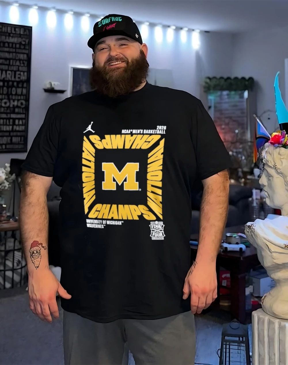 Michigan Wolverines 2026 NCAA Men’s Basketball National Champions Square Celebration shirt