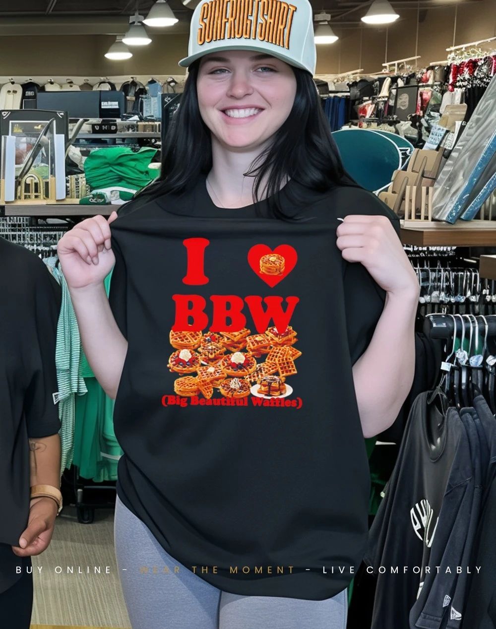 I love BBW Big Beautiful Waffles graphic shirt