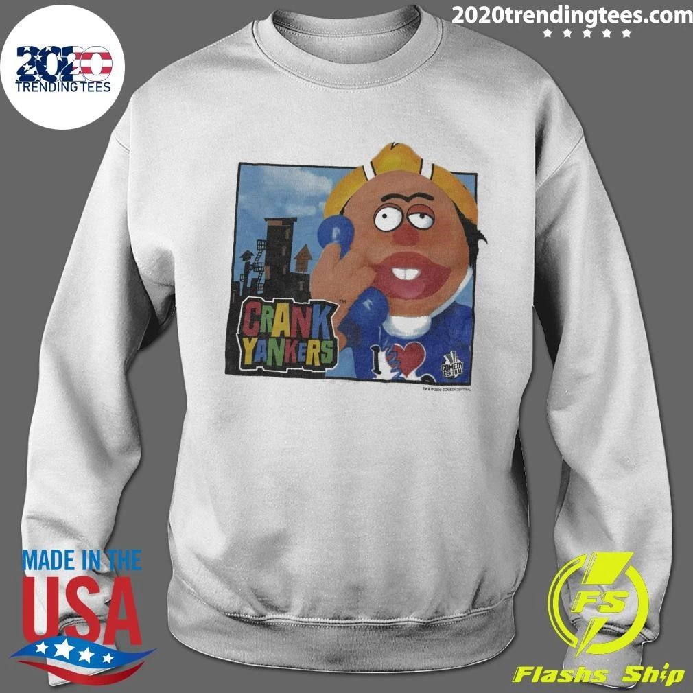 Comedy Central Crank Yankers White Ringer Vintage Shirt