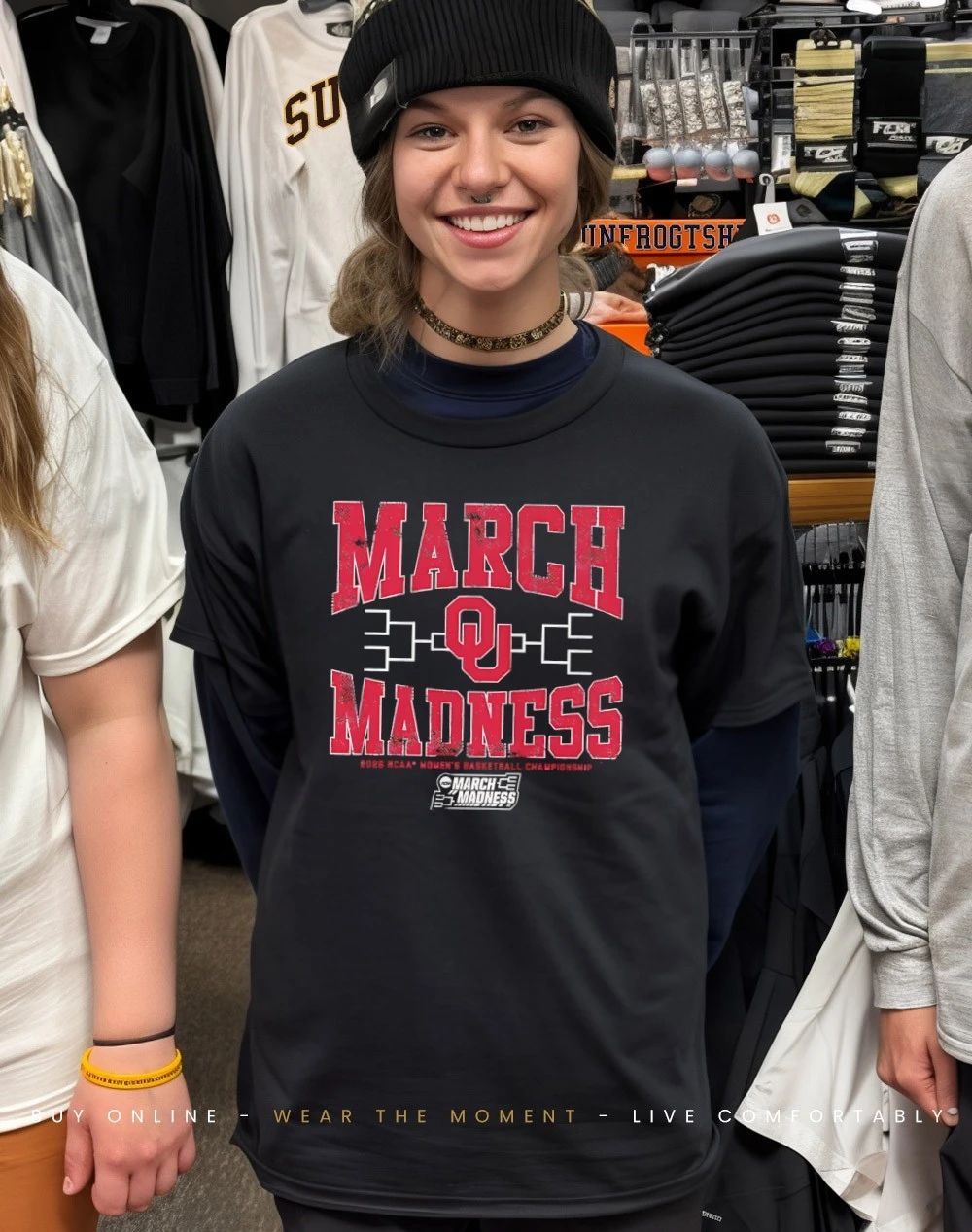 Oklahoma Sooners WBB 2026 March Madness logo shirt