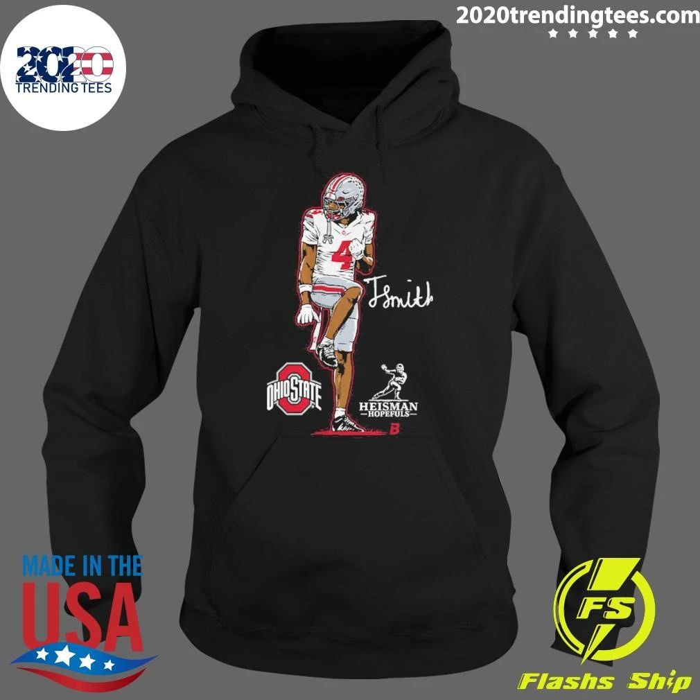 Ohio State Football Jeremiah Smith Heisman Hopeful Superstar Pose Shirt