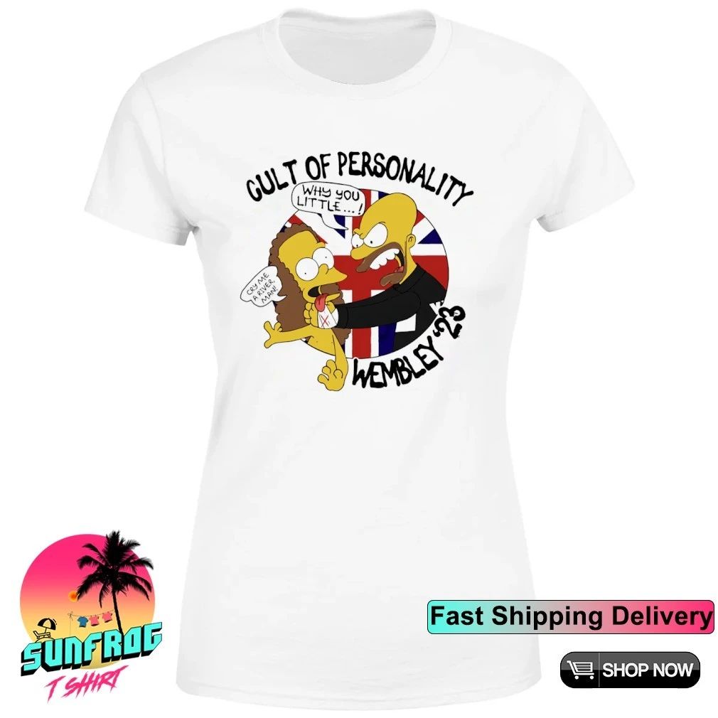 The Simpsons cult of personality wembley ’23 shirt