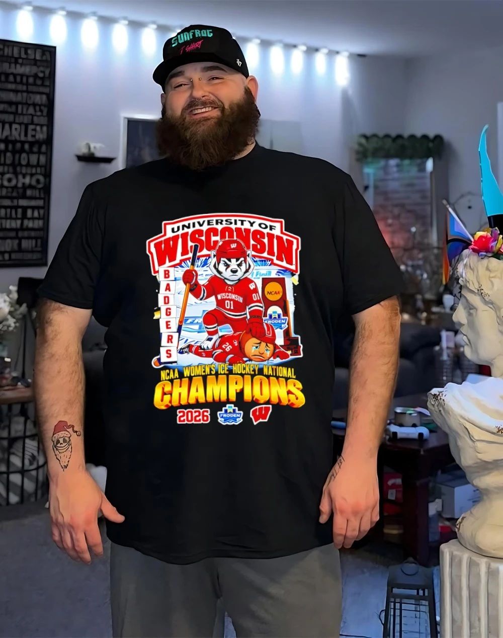 University Of Wisconsin Badgers NCAA Women’s Ice Hockey National Champions 2026 shirt