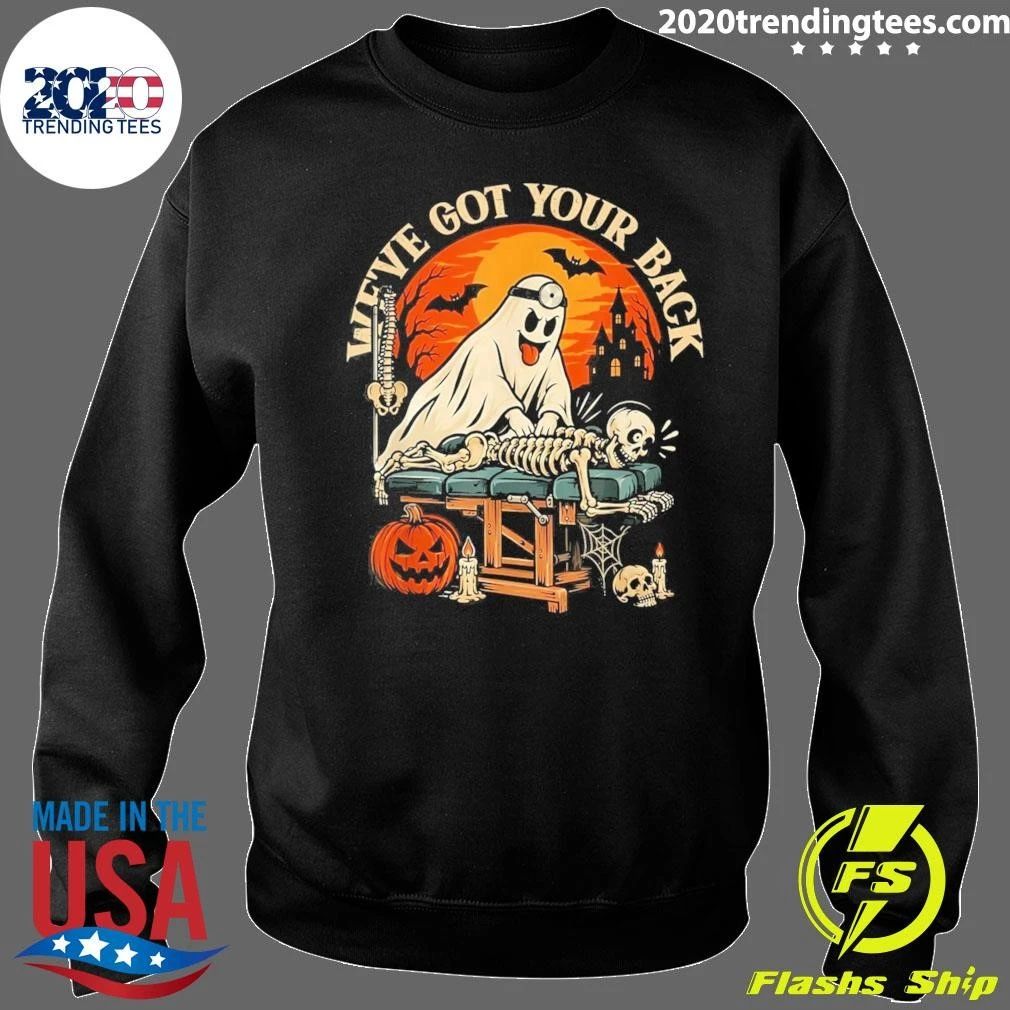 We’ve Got Your Back Ghost Chiropractic Spine Nurse Halloween Shirt