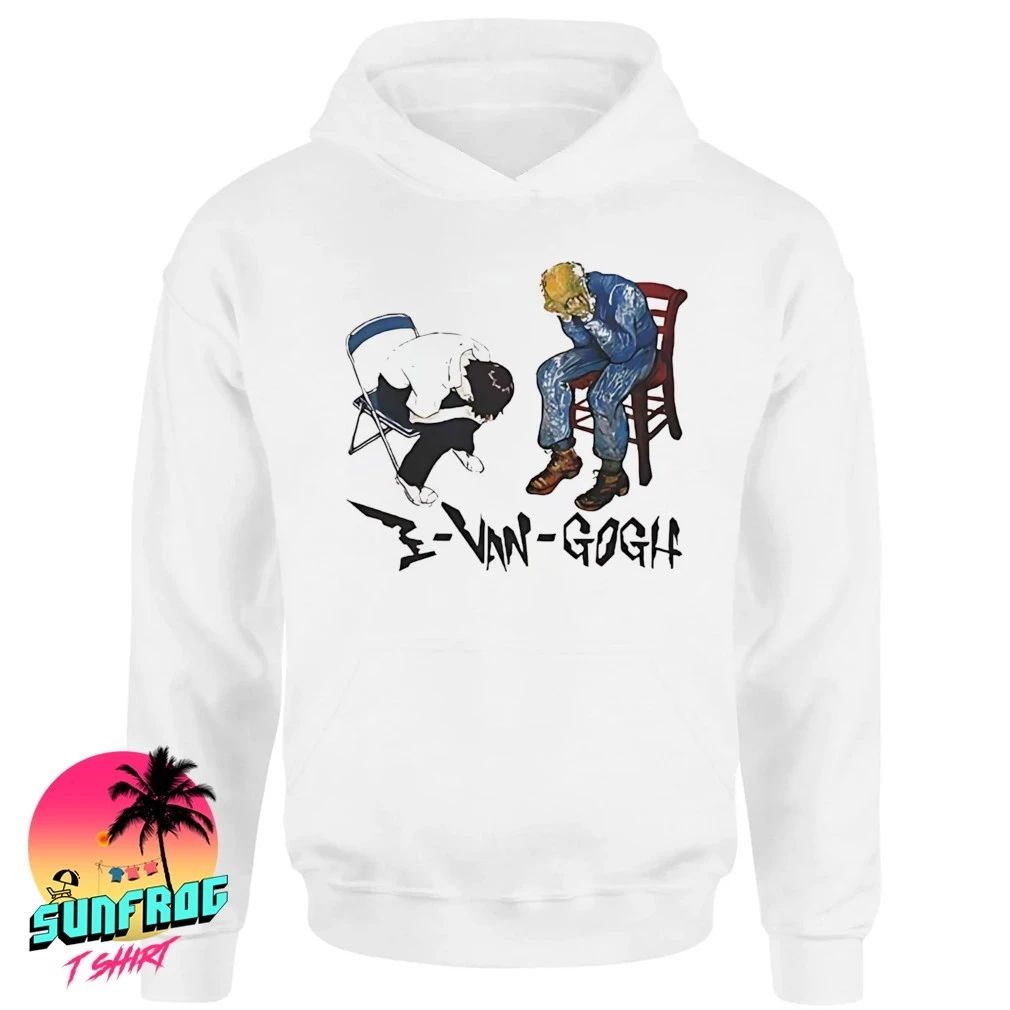 Van Gogh and Ikari Shinji evangogh shirt