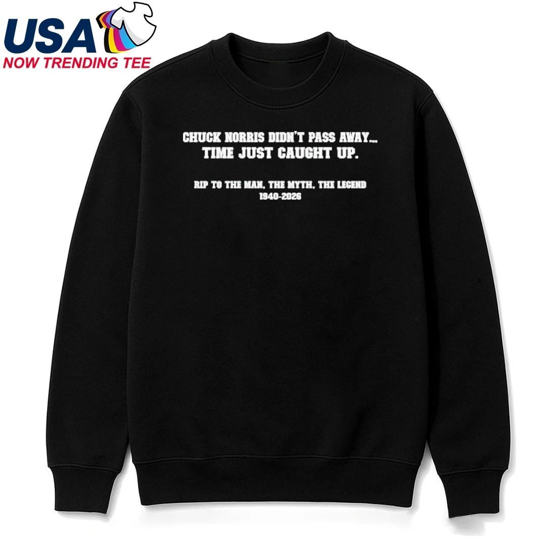 Chuck Norris Didn’t Pass Away Time Just Caught Up Rip To The Man, The Myth, The Legend 19402-206 Shirt