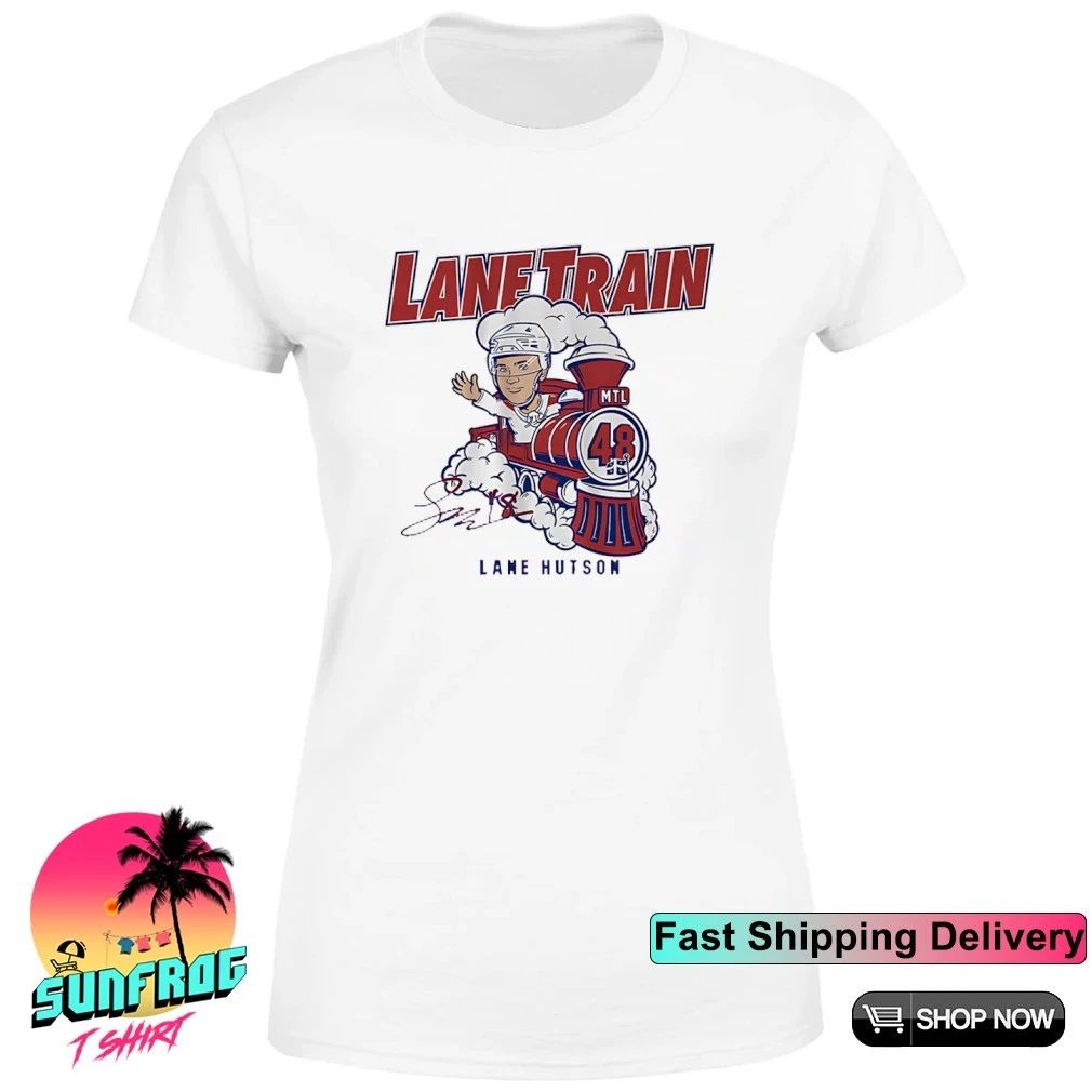 Lane Hutson Montreal Canadiens Lane Train signature shirt