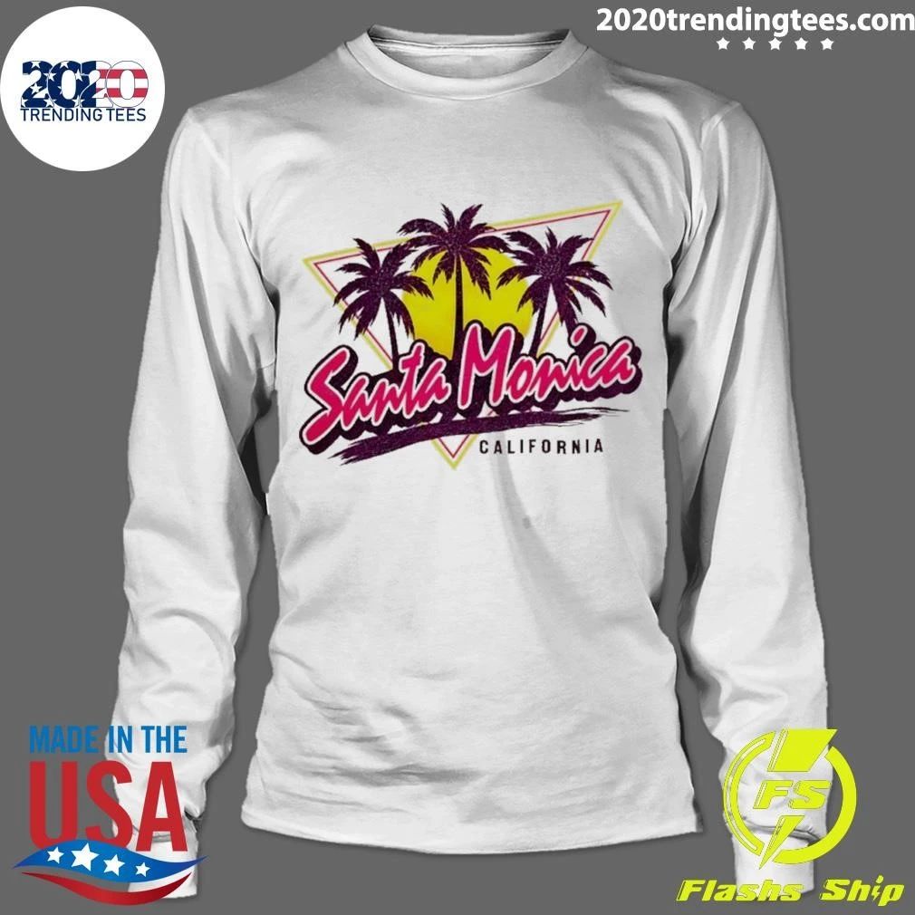 Monica California Coconut Tree Sunset Shirt