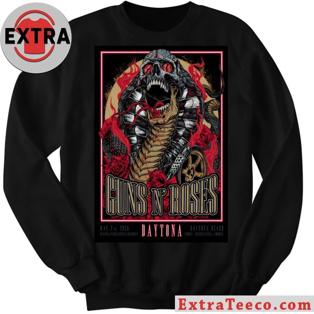 Guns N’ Roses 5 7 2026 Daytona Beach FL Poster Shirt