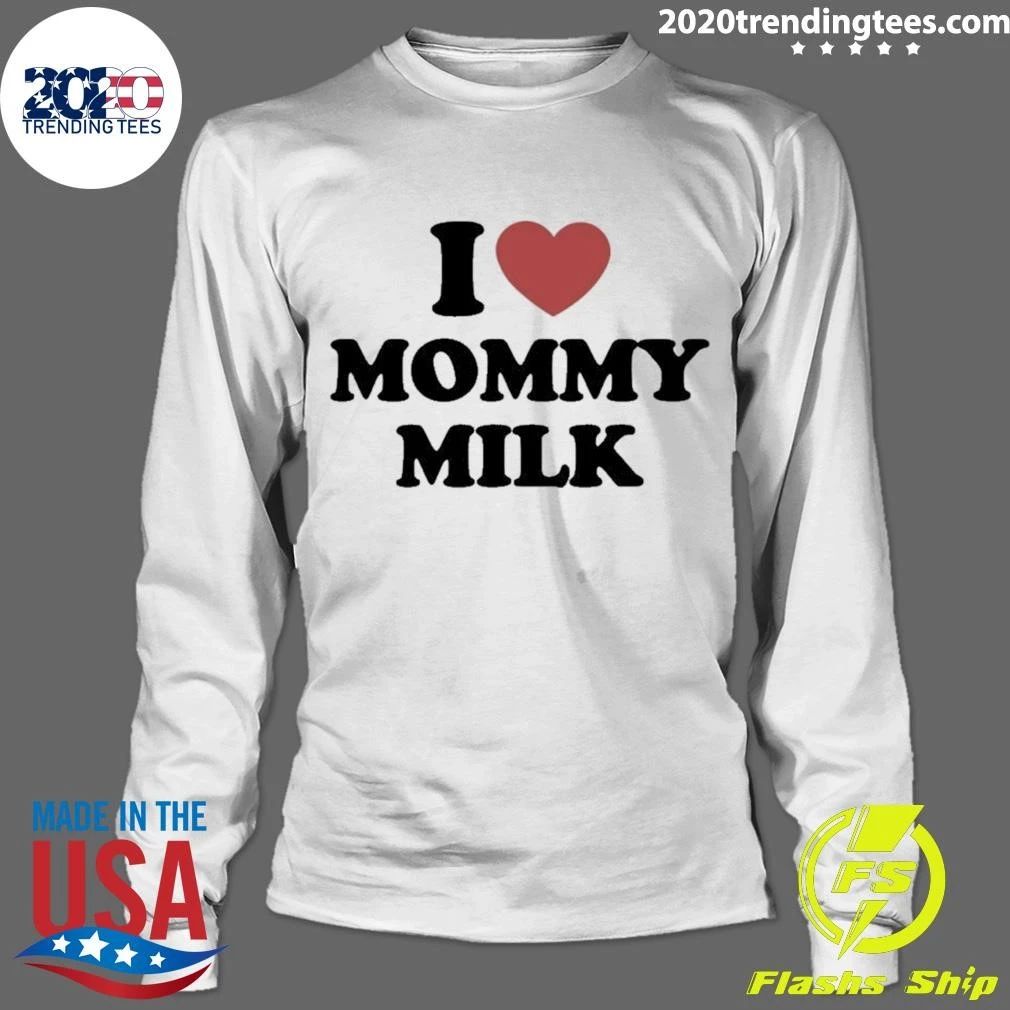 I Love Mommy Milk Heart Classic Shirt