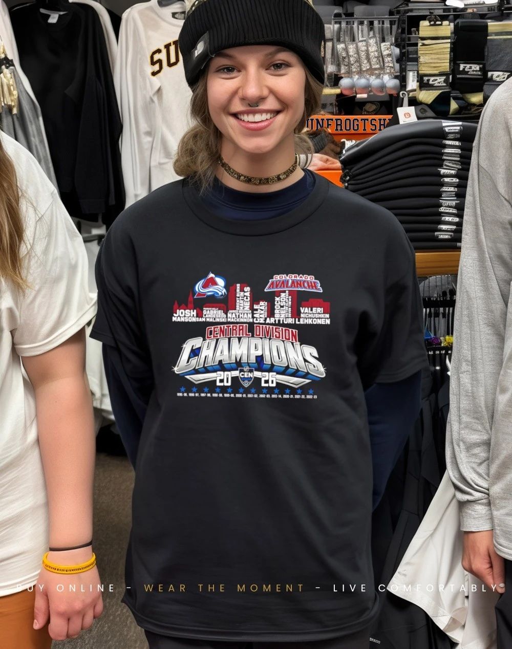 Colorado Avalanche 2026 Central Division Champions avalanche typo shirt