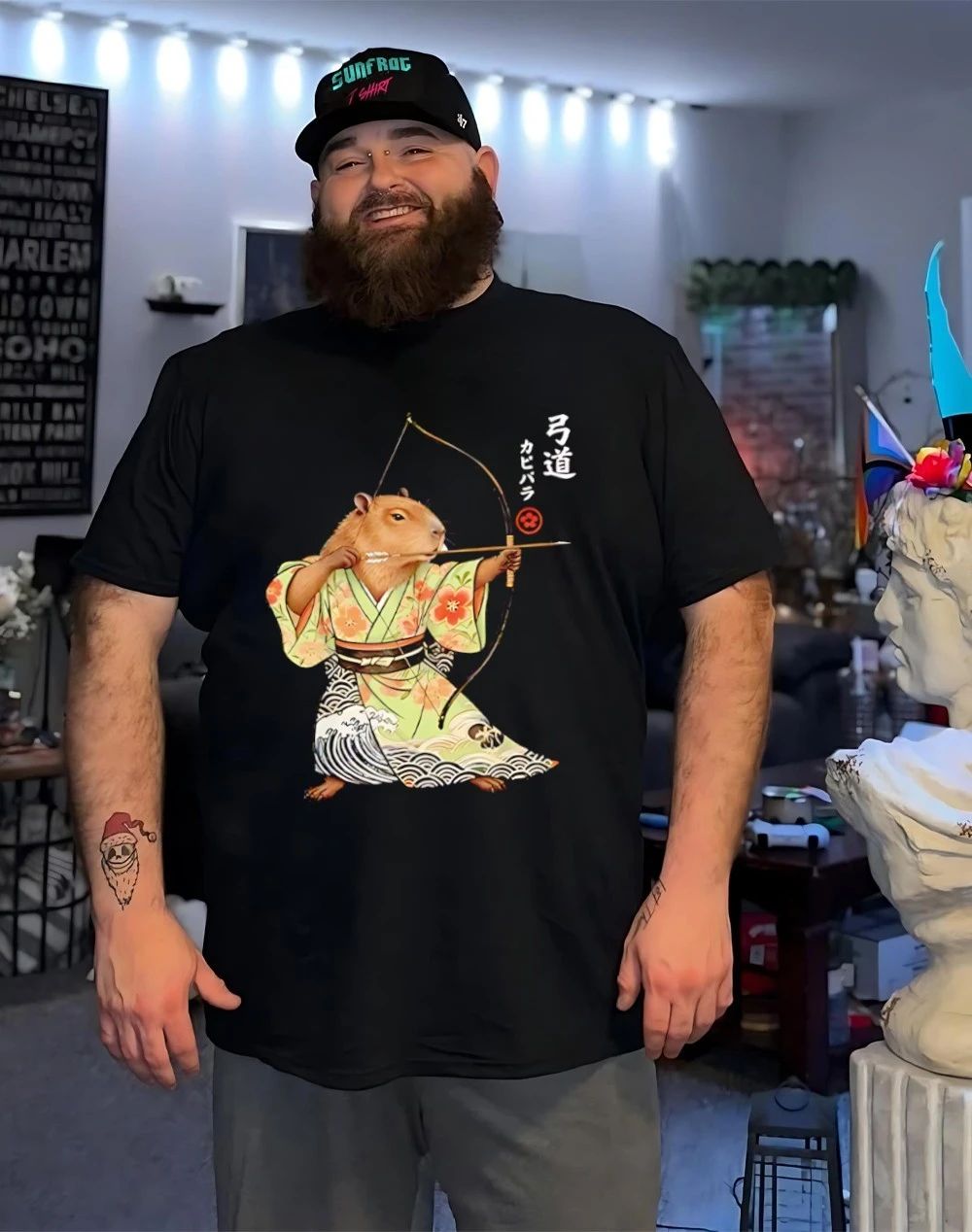 Capybara Archery Samurai Kyudo Japanese Animal Shirt