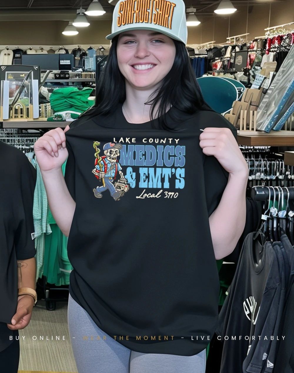Skeleton lake county medics and Emt’s local 3990 shirt