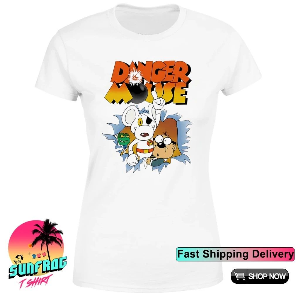 Danger Mouse and Penfold duo retro cartoon shirt