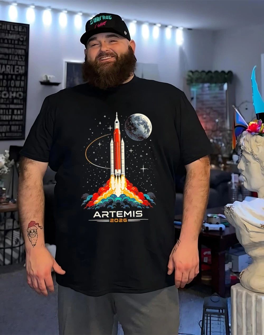 Artemis II Space Rocket Launch Moon Mission 2026 shirt