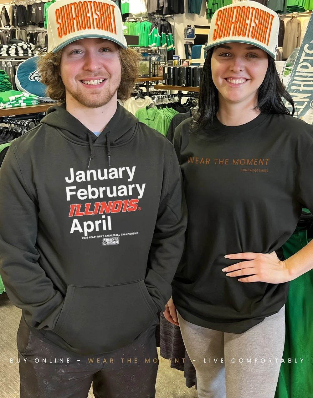 Illinois Fighting Illini MBB 2026 March Madness Month January February Illinois April shirt