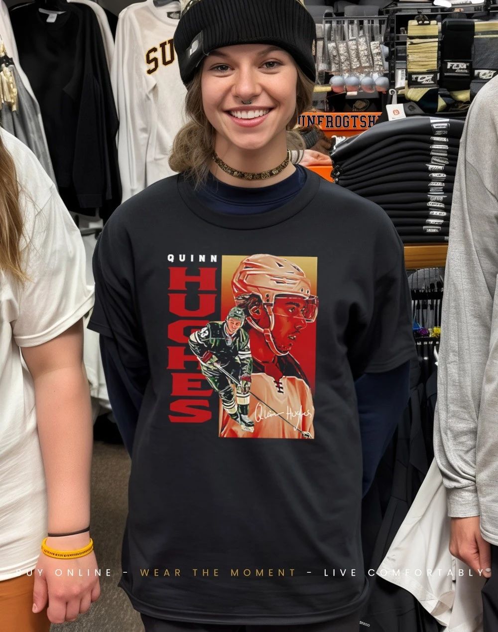 Quinn Hughes Minnesota hockey Poster graphic shirt
