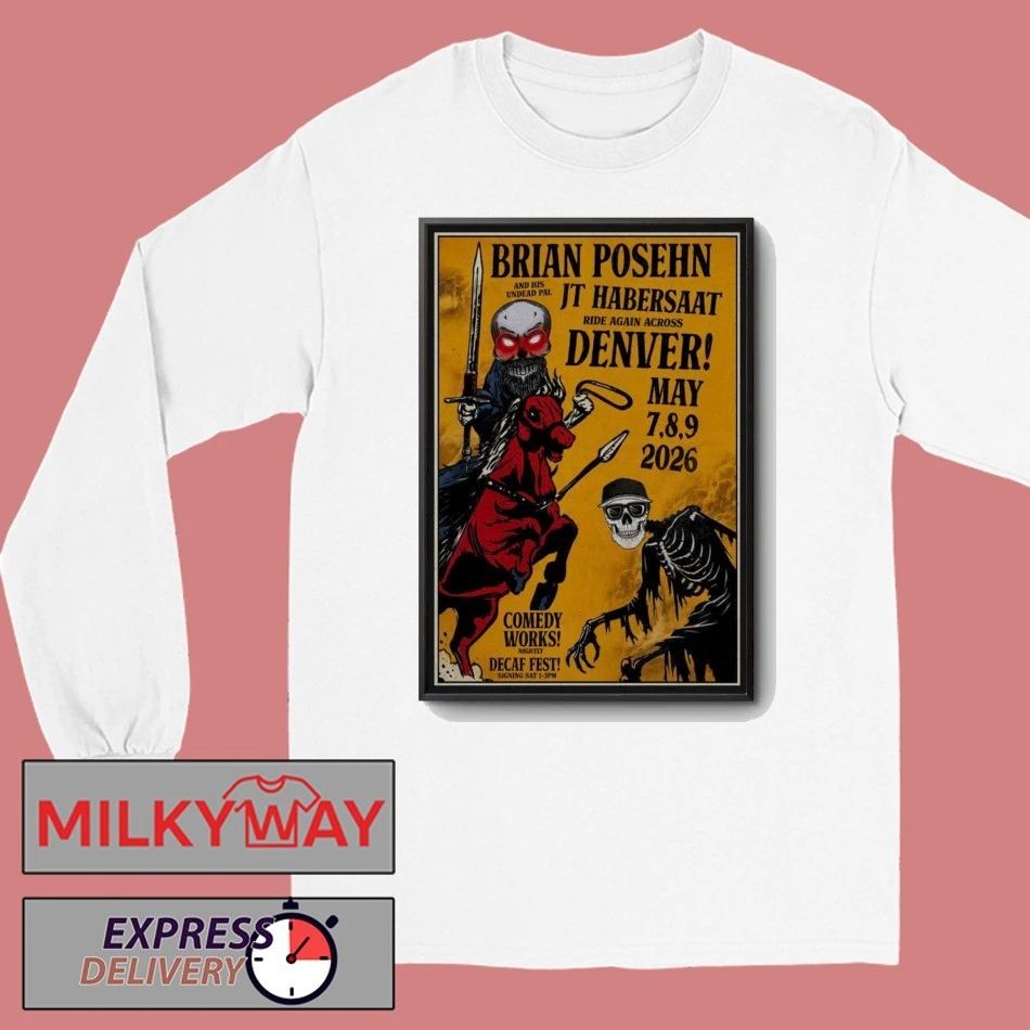 LIMITED May 7-9 2026 Brian Posehn Denver, Colorado Poster Tour shirt
