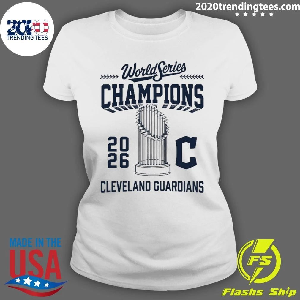 Cleveland Guardians 2026 World Series Champions Baseball Trophy Shirt