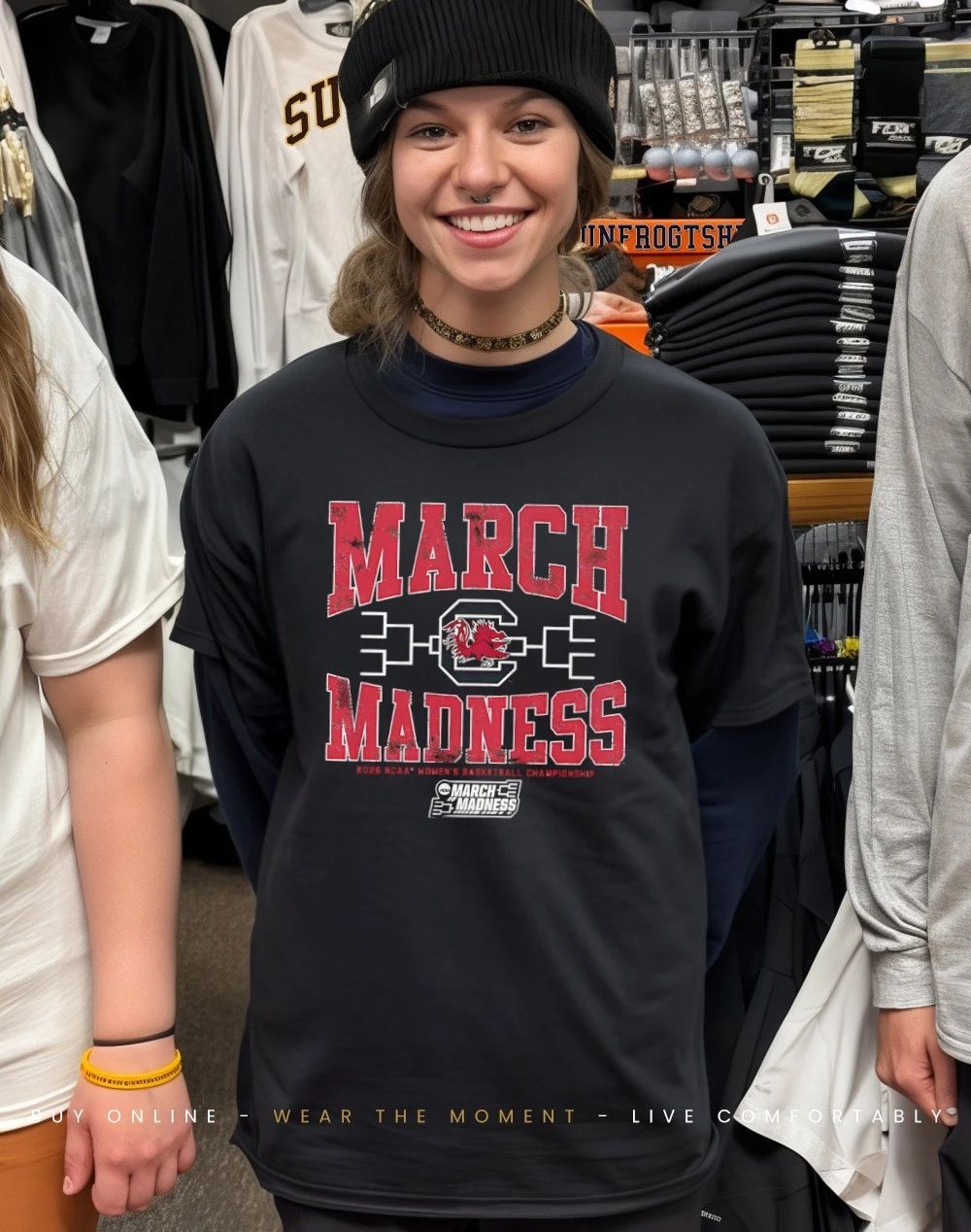 South Carolina Gamecocks WBB 2026 March Madness logo shirt