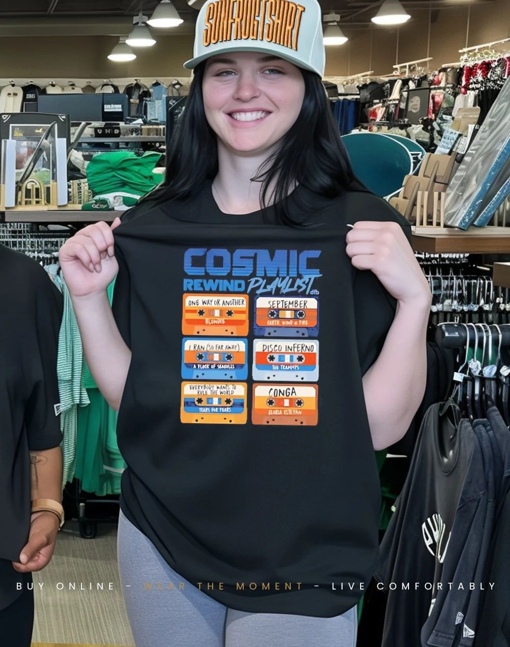 Cosmic rewind mixtapes playlist shirt