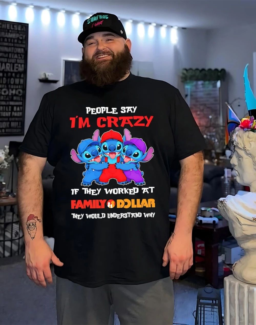 Bluey people say I’m not crazy I work at Family Dollar they would understand why shirt