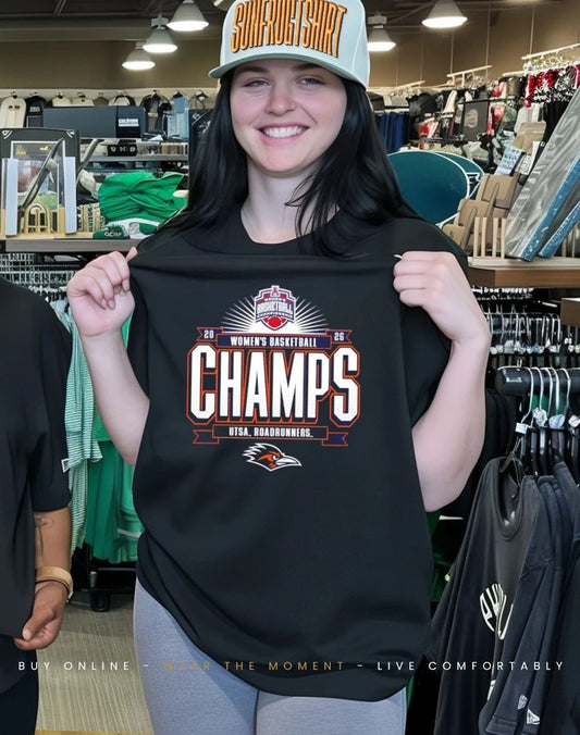 UTSA Roadrunners 2026 Women’s Basketball American Conference Champs Locker Room shirt