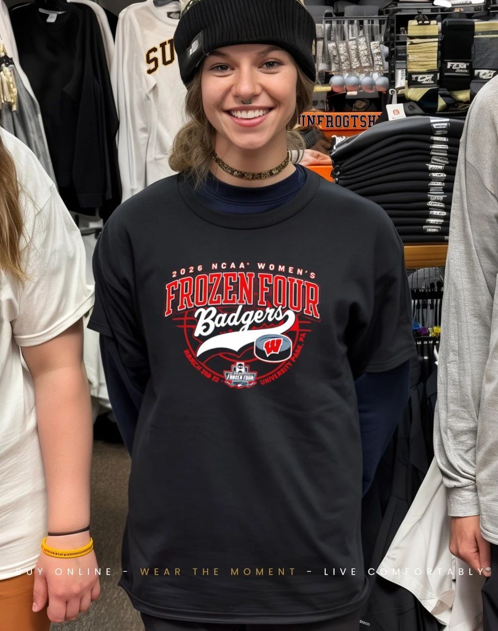Wisconsin Badgers 2026 NCAA Women’s Ice Hockey Frozen Four shirt