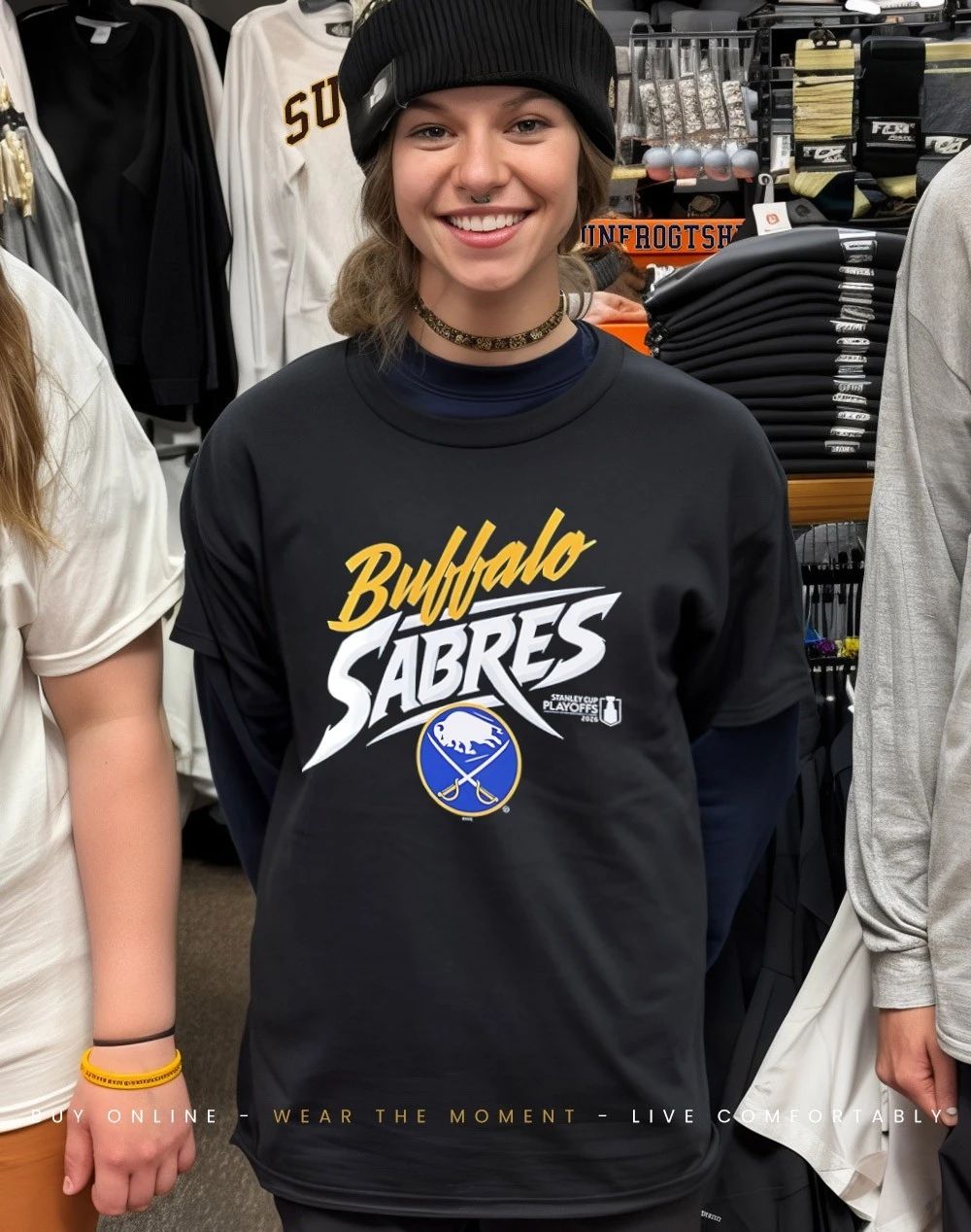 Official Buffalo Sabres NHL Playoff logo 2026 shirt