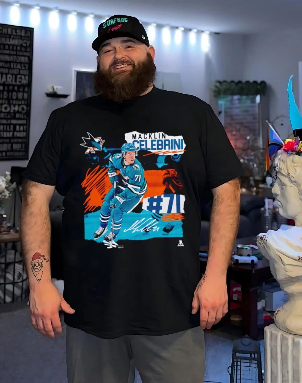 San Jose Sharks Macklin Celebrini Fresh Ice signature shirt