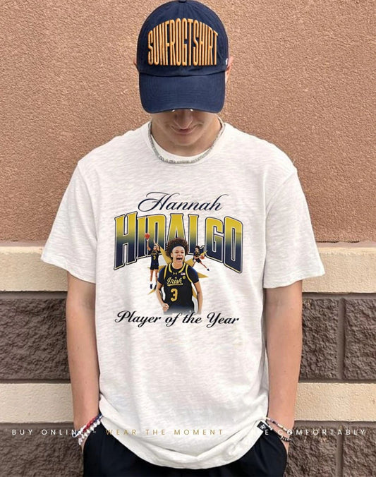 Hannah Hidalgo Notre Dame Fighting Irish Player of the Year 2026 signature shirt