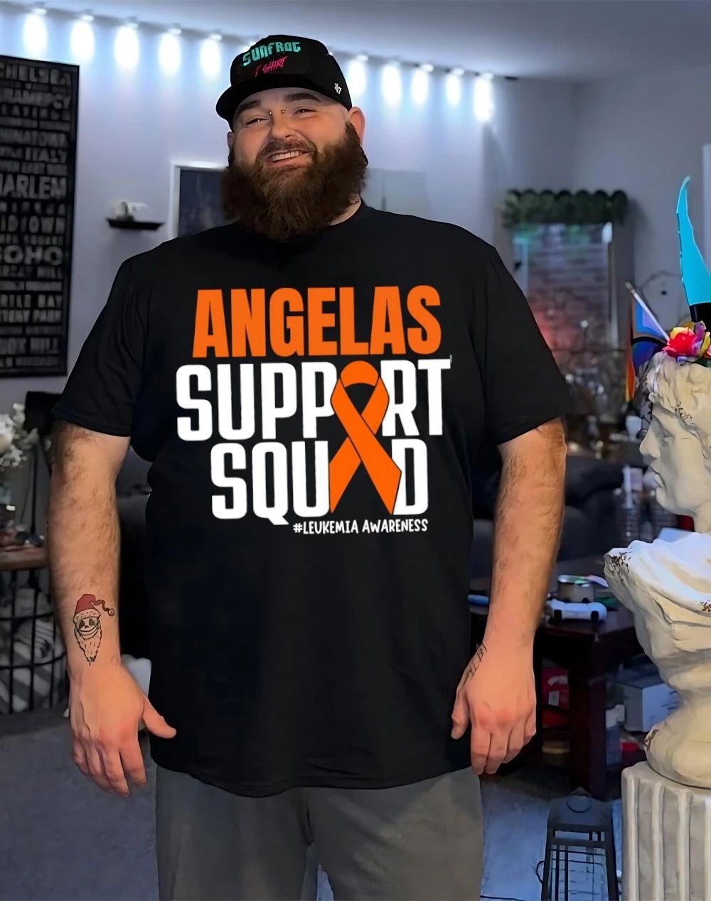 Angela support squad Leukemia Awareness shirt