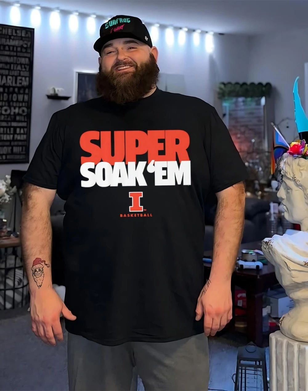 Illinois Basketball Super Soak ‘Em 2026 logo shirt