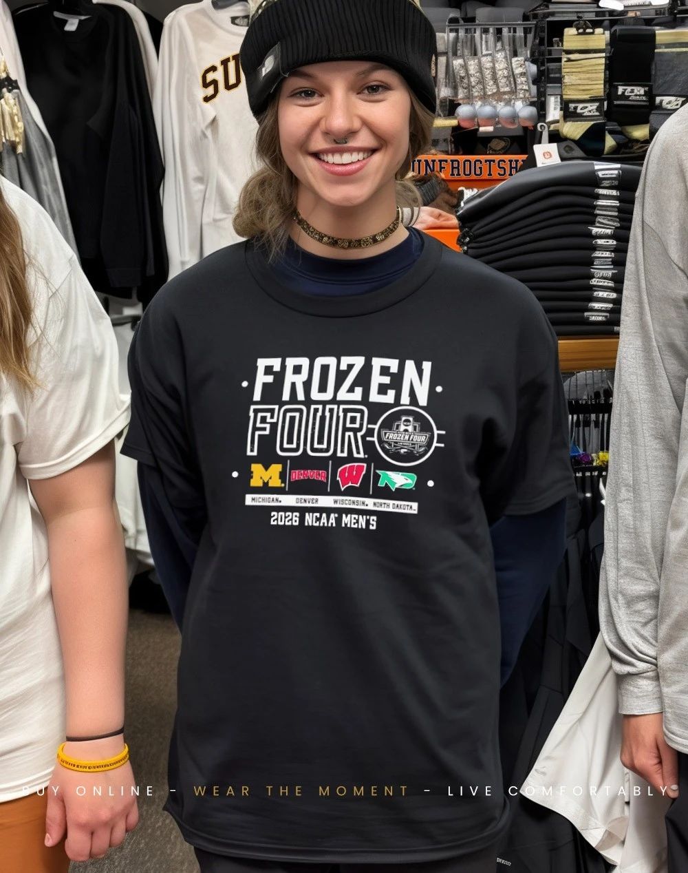 Men’s Hockey 2026 NCAA Frozen Four all team logo shirt