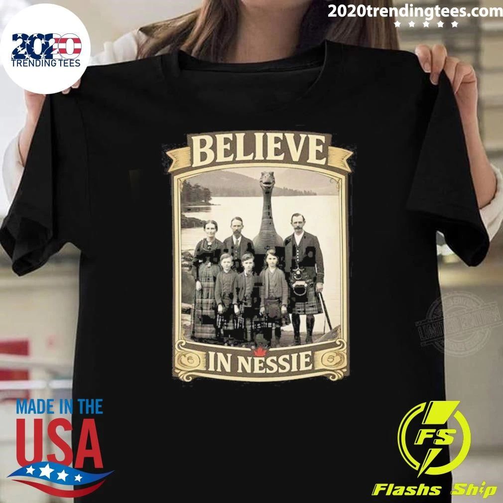Believe in Nessie Loch Ness Monster Scottish Vintage Shirt