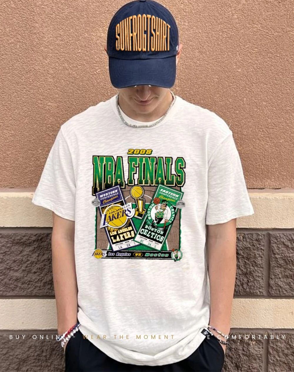Los Angeles Lakers Vs Boston Celtics 2008 Nba Finals Dueling Court Matchup shirt