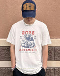 Artemis II 2026 Lunar Mission Crew Retro Graphic Shirt