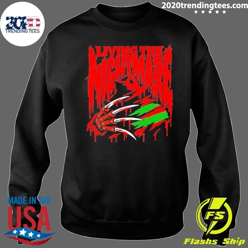 Living The Nightmare Freddy Krueger Horror Movie Shirt
