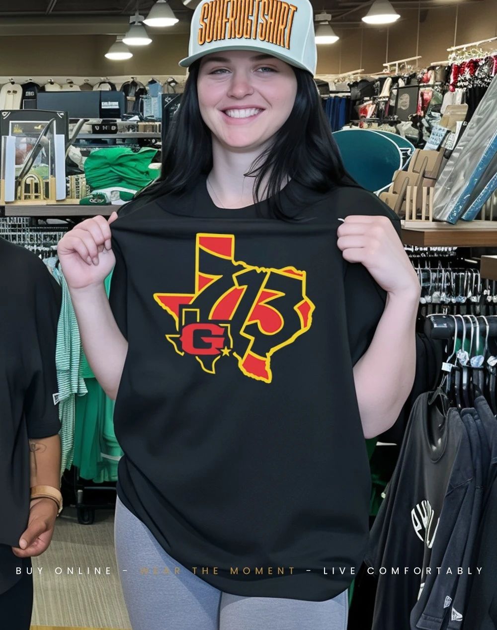 2026 UFL Houston Gamblers 713 Area Code map shirt