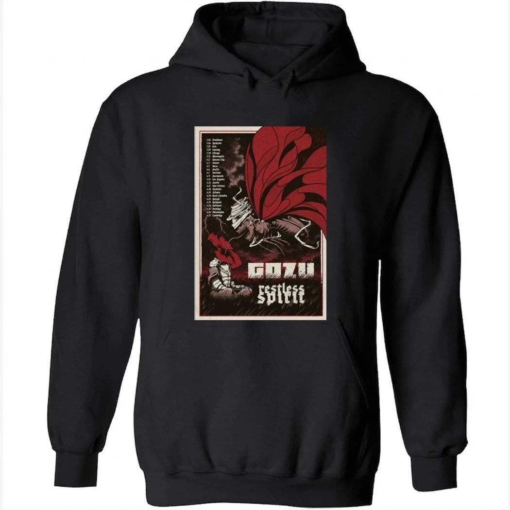 Gozu & Restless Spirit Tour May – June 2026 Poster Shirt