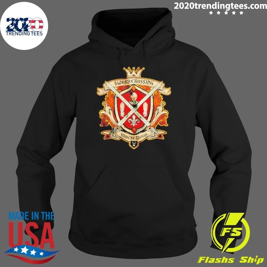 Sword Crossing Brotherhood Medieval Knight Shirt
